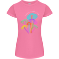 Freedom Is a State of Mind Magic Mushrooms Womens Petite Cut T-Shirt Azalea