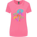 Freedom Is a State of Mind Magic Mushrooms Womens Wider Cut T-Shirt Azalea