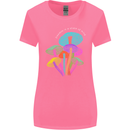Freedom Is a State of Mind Magic Mushrooms Womens Wider Cut T-Shirt Azalea