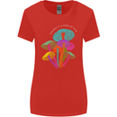 Freedom Is a State of Mind Magic Mushrooms Womens Wider Cut T-Shirt Red