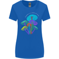Freedom Is a State of Mind Magic Mushrooms Womens Wider Cut T-Shirt Royal Blue