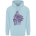 Freedom Machines Skull Childrens Kids Hoodie Light Blue