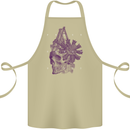 Freedom Machines Skull Cotton Apron 100% Organic Khaki