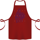 Freedom Machines Skull Cotton Apron 100% Organic Maroon