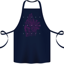 Freedom Machines Skull Cotton Apron 100% Organic Navy Blue