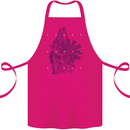 Freedom Machines Skull Cotton Apron 100% Organic Pink