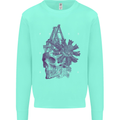 Freedom Machines Skull Kids Sweatshirt Jumper Peppermint