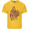 Freedom Machines Skull Kids T-Shirt Childrens Yellow