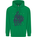 Freedom Machines Skull Mens 80% Cotton Hoodie Irish Green