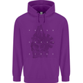 Freedom Machines Skull Mens 80% Cotton Hoodie Purple