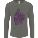 Freedom Machines Skull Mens Long Sleeve T-Shirt Charcoal