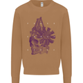 Freedom Machines Skull Mens Sweatshirt Jumper Caramel Latte