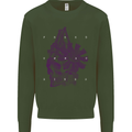 Freedom Machines Skull Mens Sweatshirt Jumper Forest Green