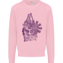 Freedom Machines Skull Mens Sweatshirt Jumper Light Pink