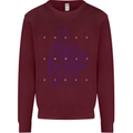 Freedom Machines Skull Mens Sweatshirt Jumper Maroon