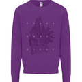 Freedom Machines Skull Mens Sweatshirt Jumper Purple