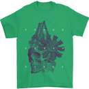 Freedom Machines Skull Mens T-Shirt Cotton Gildan Irish Green