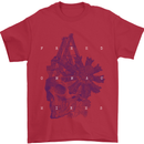 Freedom Machines Skull Mens T-Shirt Cotton Gildan Red