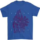 Freedom Machines Skull Mens T-Shirt Cotton Gildan Royal Blue