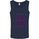Freedom Machines Skull Mens Vest Tank Top Navy Blue