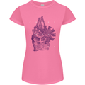 Freedom Machines Skull Womens Petite Cut T-Shirt Azalea