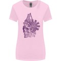 Freedom Machines Skull Womens Wider Cut T-Shirt Light Pink