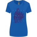 Freedom Machines Skull Womens Wider Cut T-Shirt Royal Blue