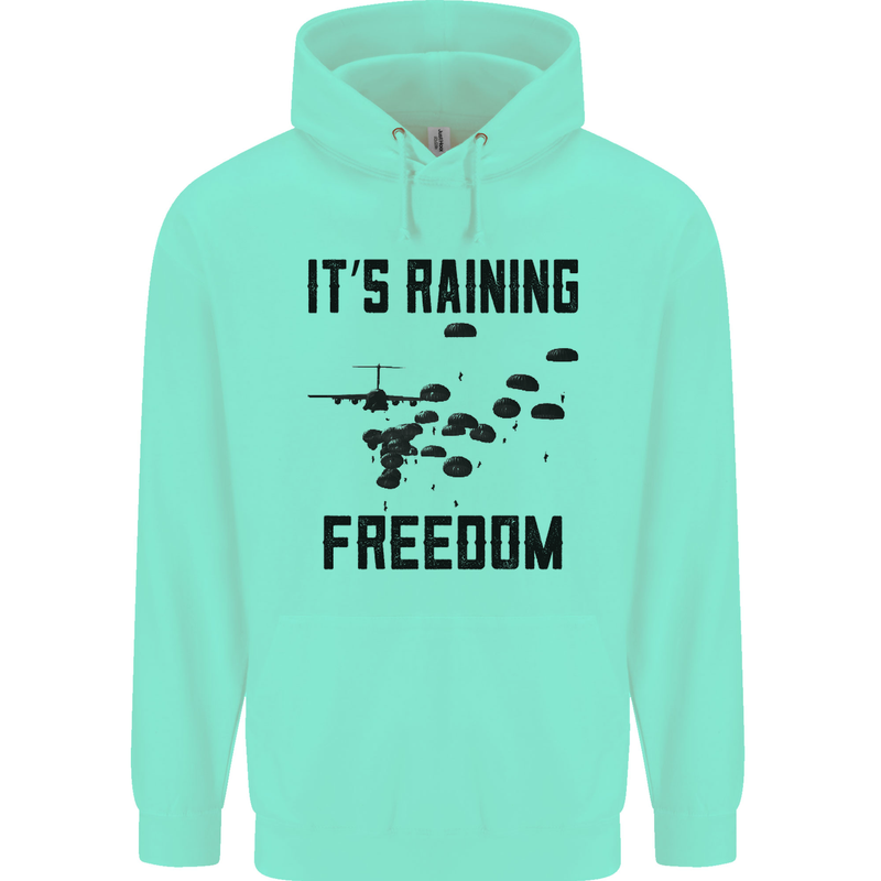 Freedom Parachute Regiment Para 1 2 3 4 10 Childrens Kids Hoodie Peppermint