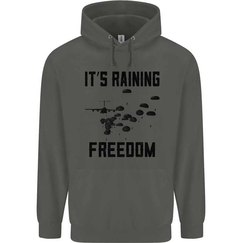 Freedom Parachute Regiment Para 1 2 3 4 10 Childrens Kids Hoodie Storm Grey