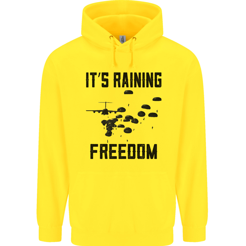 Freedom Parachute Regiment Para 1 2 3 4 10 Childrens Kids Hoodie Yellow