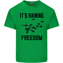 Freedom Parachute Regiment Para 1 2 3 4 10 Kids T-Shirt Childrens Irish Green