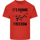 Freedom Parachute Regiment Para 1 2 3 4 10 Kids T-Shirt Childrens Red