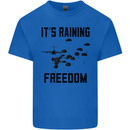 Freedom Parachute Regiment Para 1 2 3 4 10 Kids T-Shirt Childrens Royal Blue