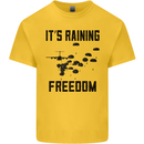 Freedom Parachute Regiment Para 1 2 3 4 10 Kids T-Shirt Childrens Yellow