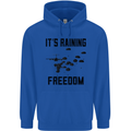 Freedom Parachute Regiment Para 1 2 3 4 10 Mens 80% Cotton Hoodie Royal Blue