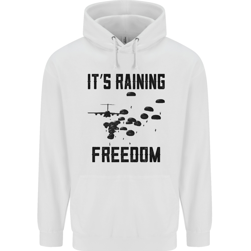 Freedom Parachute Regiment Para 1 2 3 4 10 Mens 80% Cotton Hoodie White