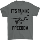 Freedom Parachute Regiment Para 1 2 3 4 10 Mens T-Shirt Cotton Gildan Charcoal
