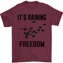 Freedom Parachute Regiment Para 1 2 3 4 10 Mens T-Shirt Cotton Gildan Maroon