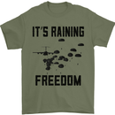 Freedom Parachute Regiment Para 1 2 3 4 10 Mens T-Shirt Cotton Gildan Military Green