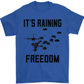 Freedom Parachute Regiment Para 1 2 3 4 10 Mens T-Shirt Cotton Gildan Royal Blue