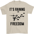 Freedom Parachute Regiment Para 1 2 3 4 10 Mens T-Shirt Cotton Gildan Sand