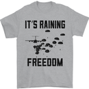 Freedom Parachute Regiment Para 1 2 3 4 10 Mens T-Shirt Cotton Gildan Sports Grey