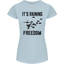 Freedom Parachute Regiment Para 1 2 3 4 10 Womens Petite Cut T-Shirt Light Blue