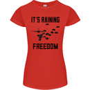 Freedom Parachute Regiment Para 1 2 3 4 10 Womens Petite Cut T-Shirt Red
