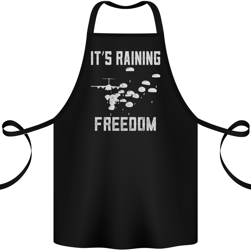 Freedom Parachute Regiment Para 1 2 3 4 SAS Cotton Apron 100% Organic Black