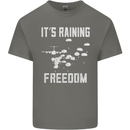 Freedom Parachute Regiment Para 1 2 3 4 SAS Kids T-Shirt Childrens Charcoal