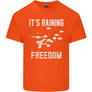 Freedom Parachute Regiment Para 1 2 3 4 SAS Kids T-Shirt Childrens Orange