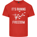 Freedom Parachute Regiment Para 1 2 3 4 SAS Kids T-Shirt Childrens Red