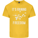 Freedom Parachute Regiment Para 1 2 3 4 SAS Kids T-Shirt Childrens Yellow