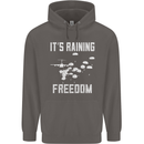 Freedom Parachute Regiment Para 1 2 3 4 SAS Mens 80% Cotton Hoodie Charcoal